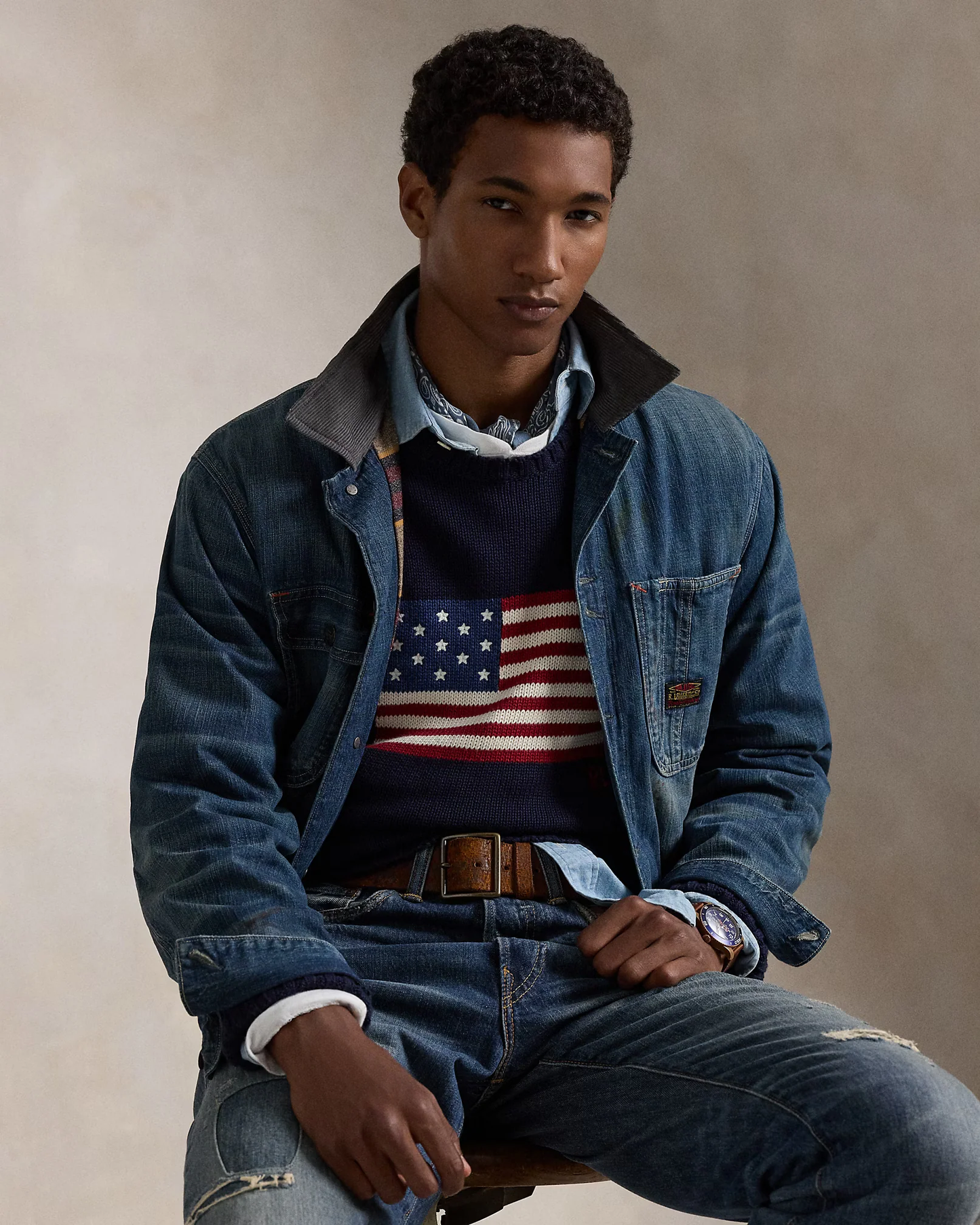 POLO SWEATER – THE ICONIC FLAG