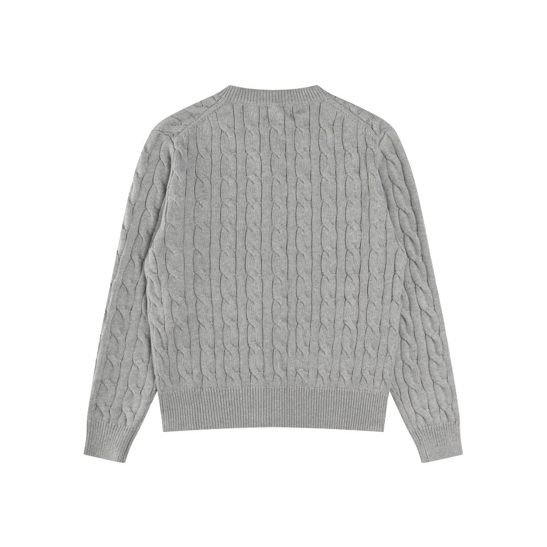 CABLE-KNIT COTTON CARDIGAN