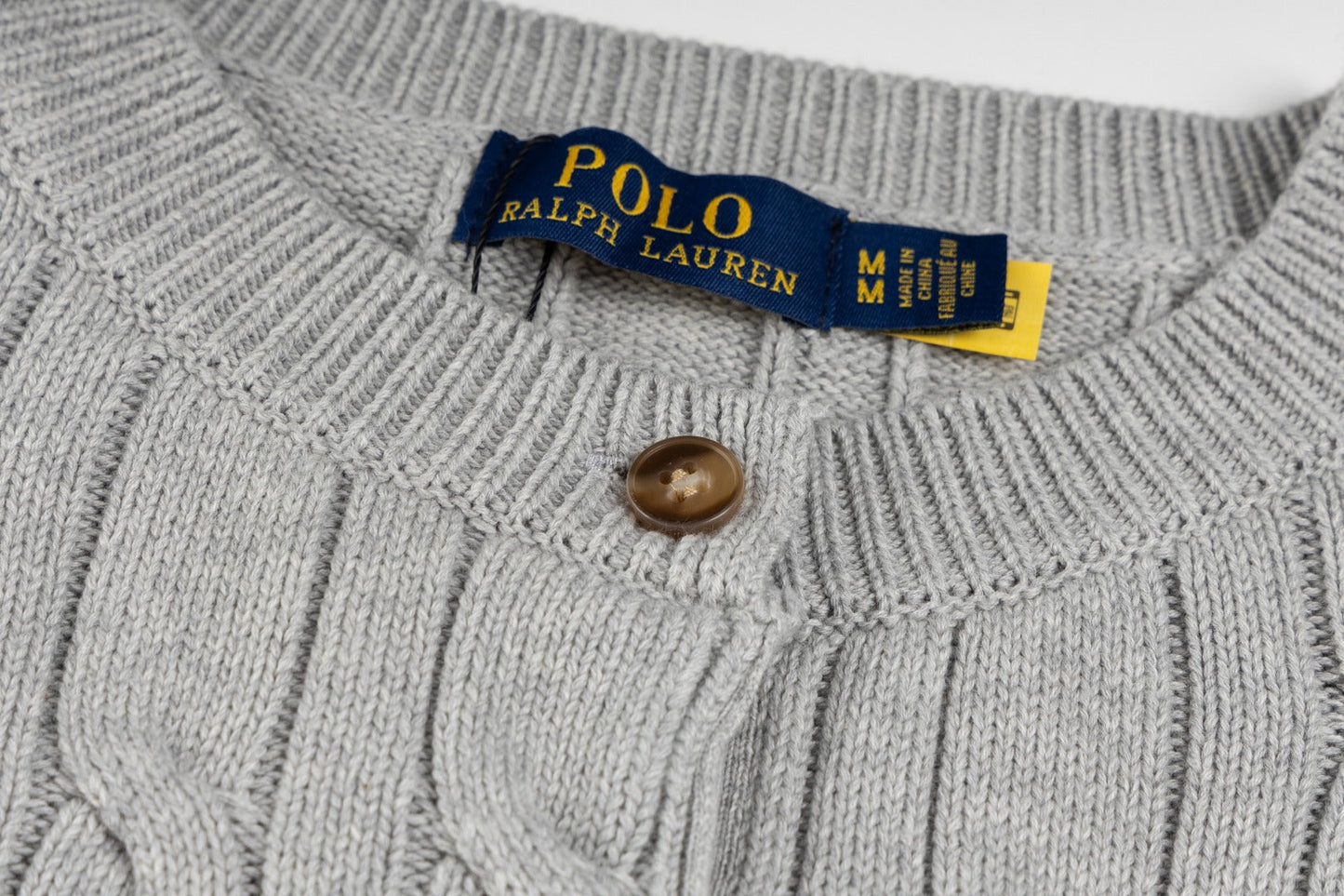 CABLE-KNIT COTTON CARDIGAN