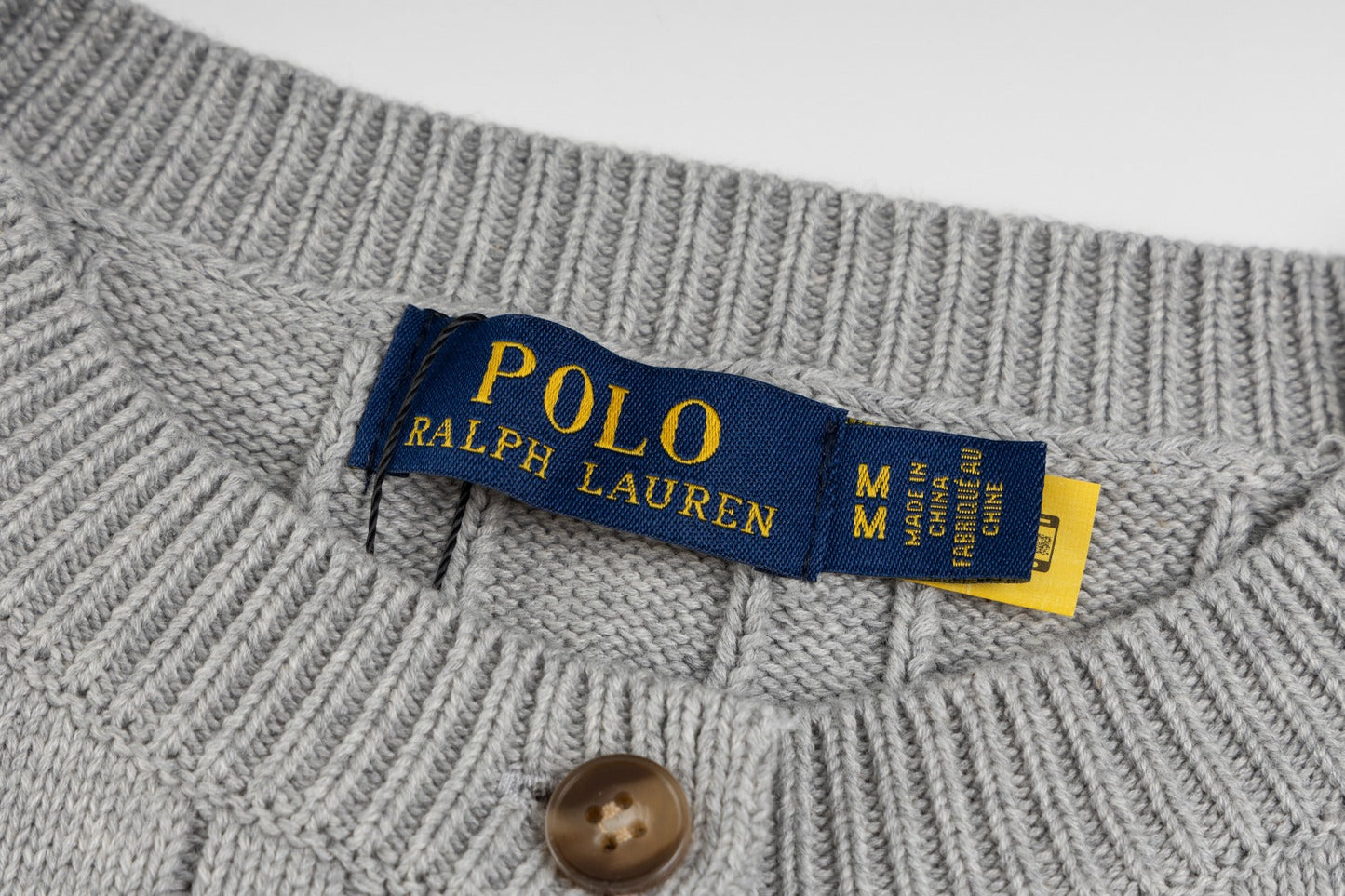 CABLE-KNIT COTTON CARDIGAN