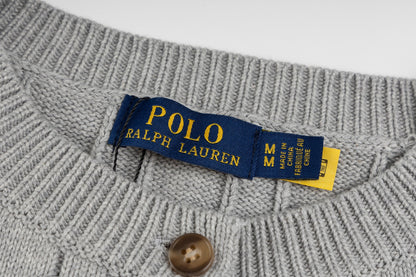 CABLE-KNIT COTTON CARDIGAN