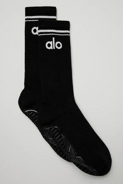 Retro bar socks for women - black