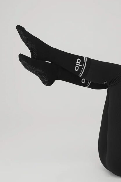 Retro bar socks for women - black