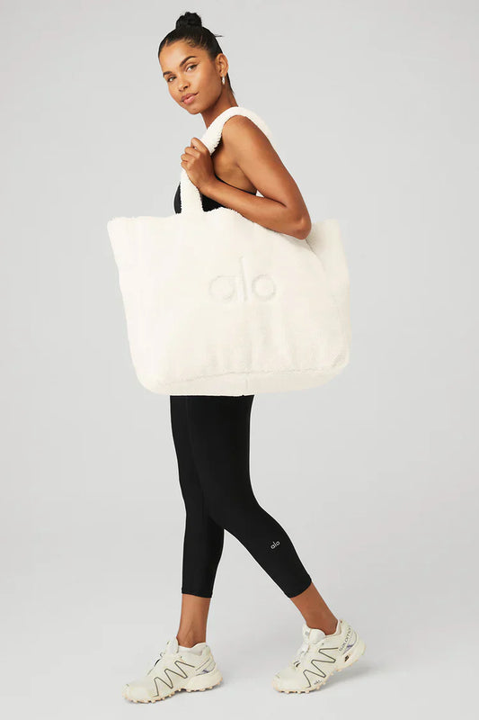 Foxy Sherpa Tote White