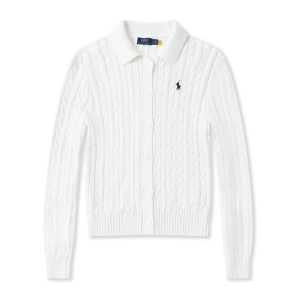 Kabelgebreid Katoenen Vest