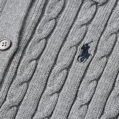 Kabelgebreid Katoenen Vest