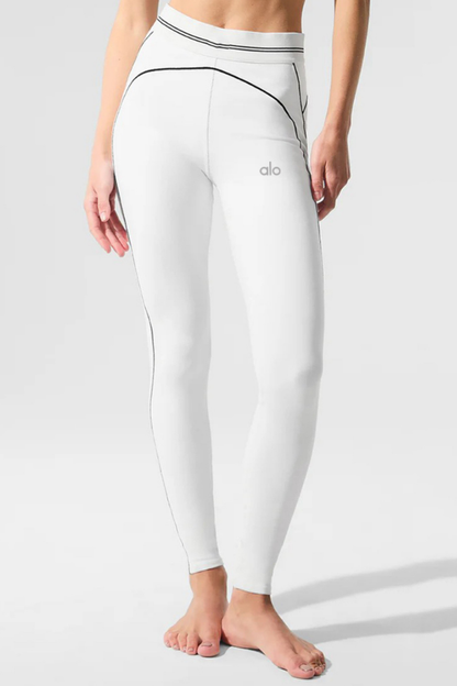 Leggings and bra with airbrush print - SET - White