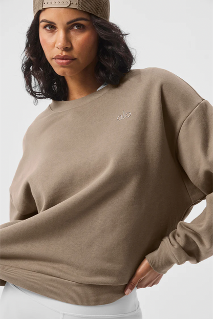 Accolade crew neck sweater, beige