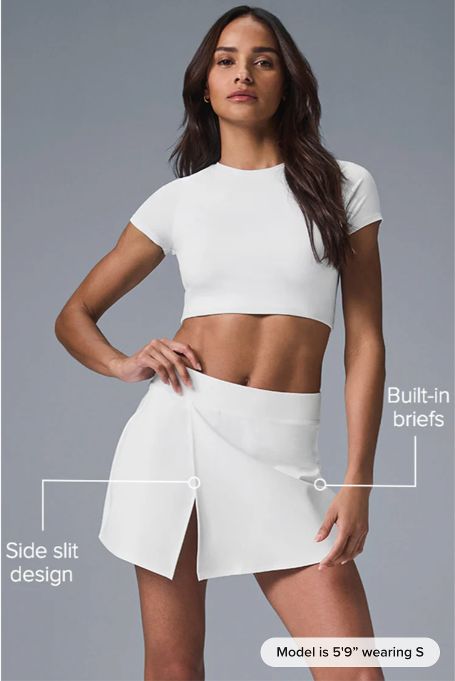 Alosoft Backspin Skirt - White