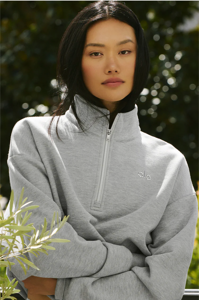 Accolade sweater with 1/4 zip