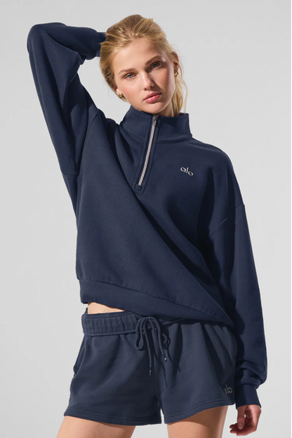Accolade sweater with 1/4 zip