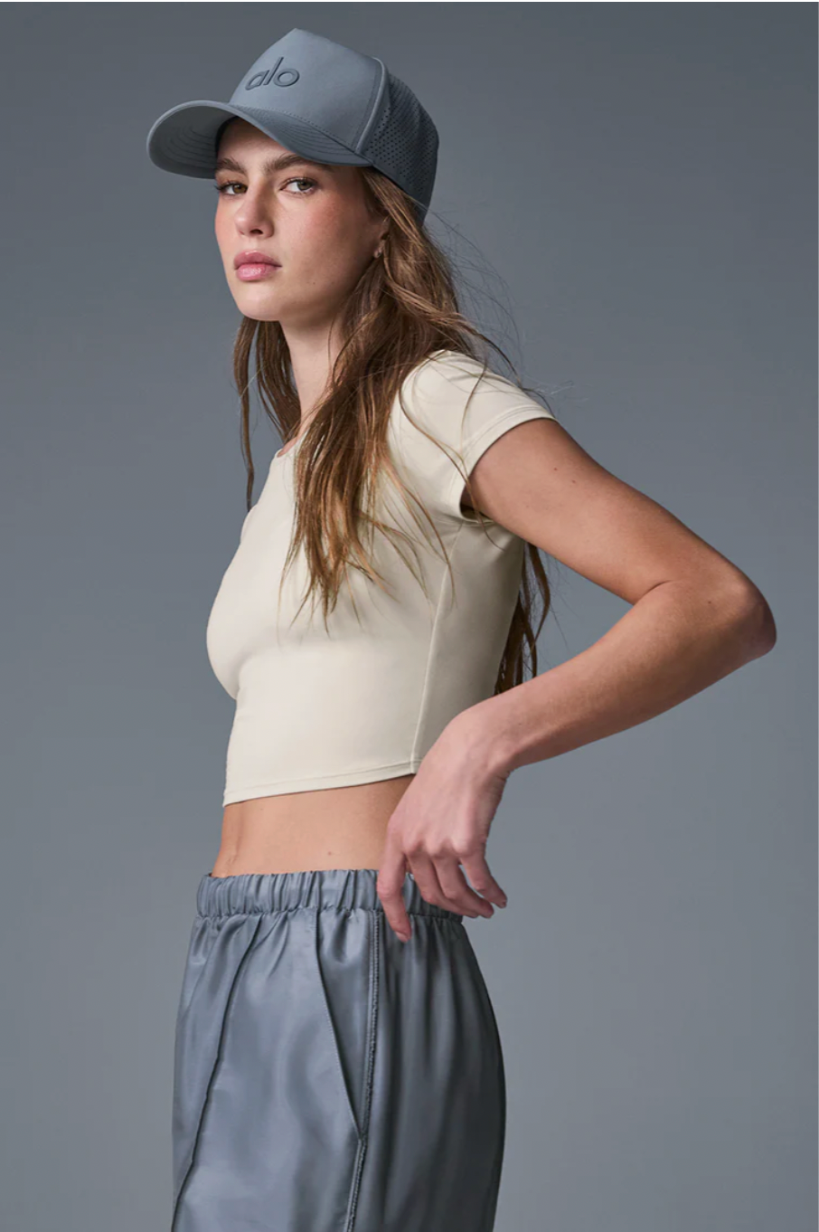 Alosoft Crop Finesse Short Sleeve T-shirt