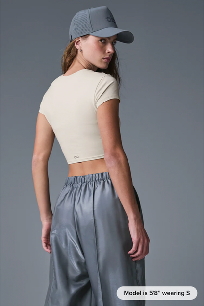 Alosoft Crop Finesse Short Sleeve T-shirt
