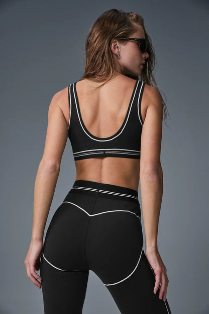 Airbrush High-Waist Heart Throb Legging - Black