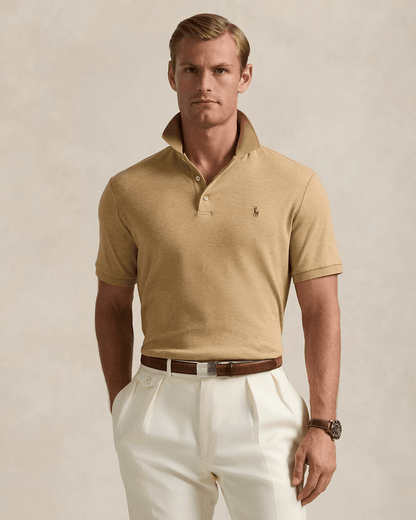 SOFT COTTON POLO – BEIGE