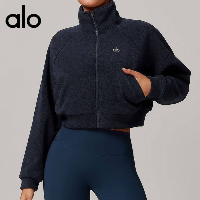 Fleece jacket with zipper