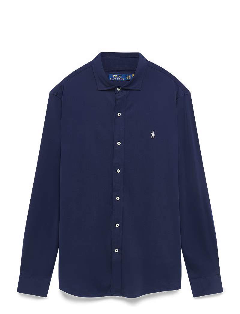 POLO WITH KNIT COLLAR – CASUAL SHIRT
