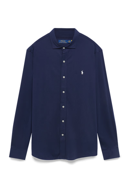 POLO WITH KNIT COLLAR – CASUAL SHIRT