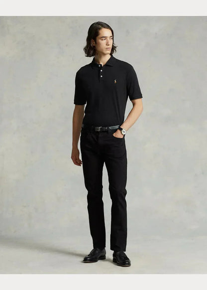 SOFT COTTON POLO – BLACK