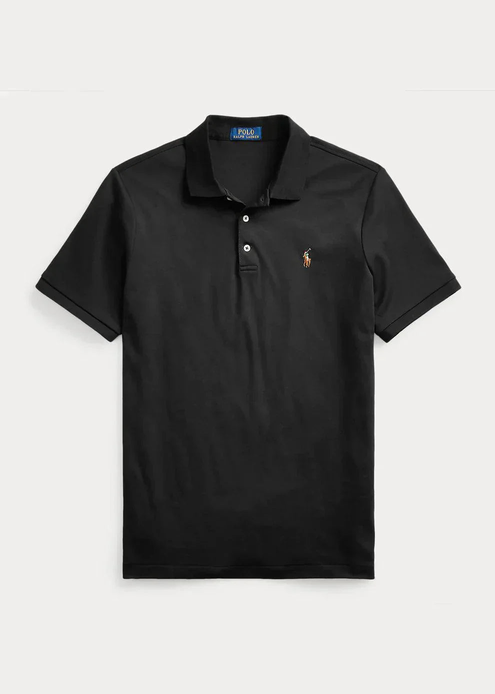 SOFT COTTON POLO – BLACK