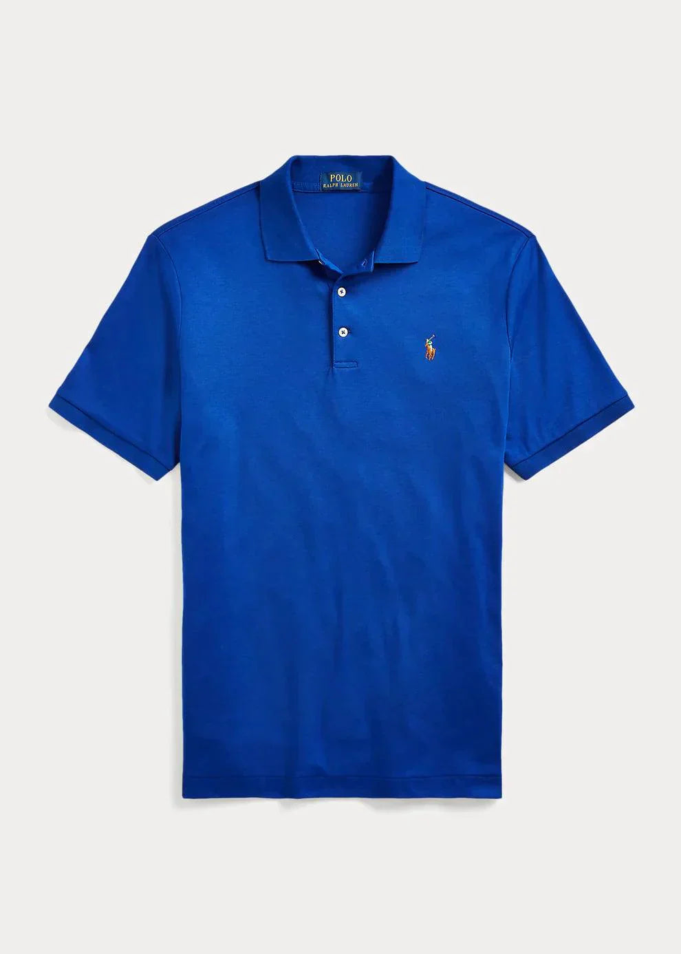 SOFT COTTON POLO – BLUE