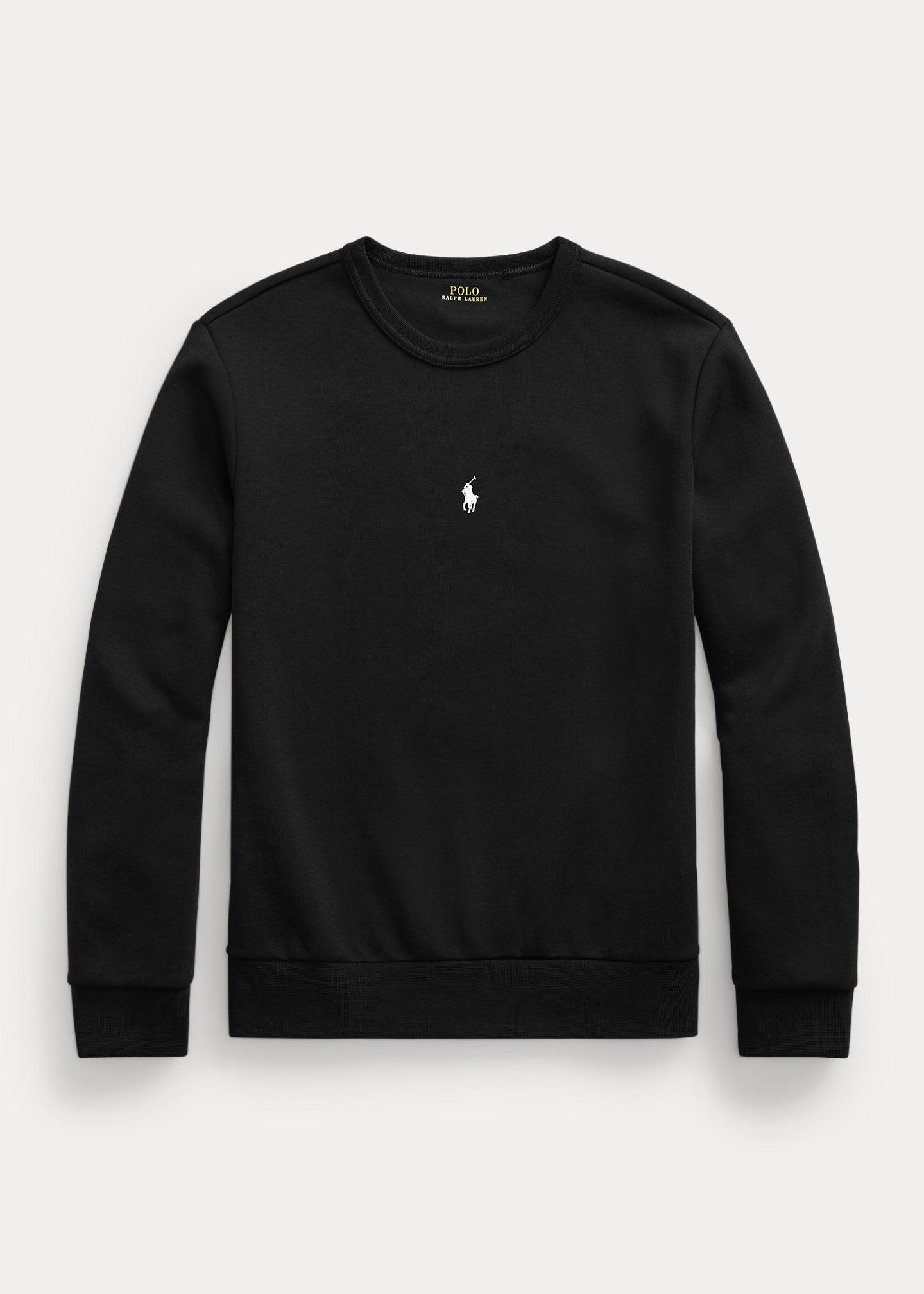 POLO CREWNECK SWEATSHIRT – BLACK